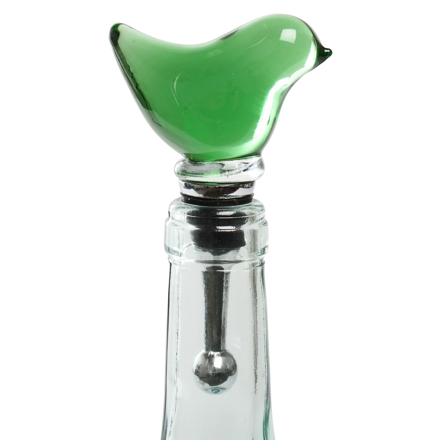 Tag Bird Wine Stopper   Glass 9982G 43