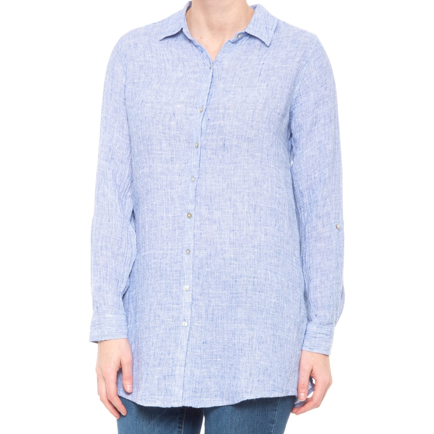 tahari linen top