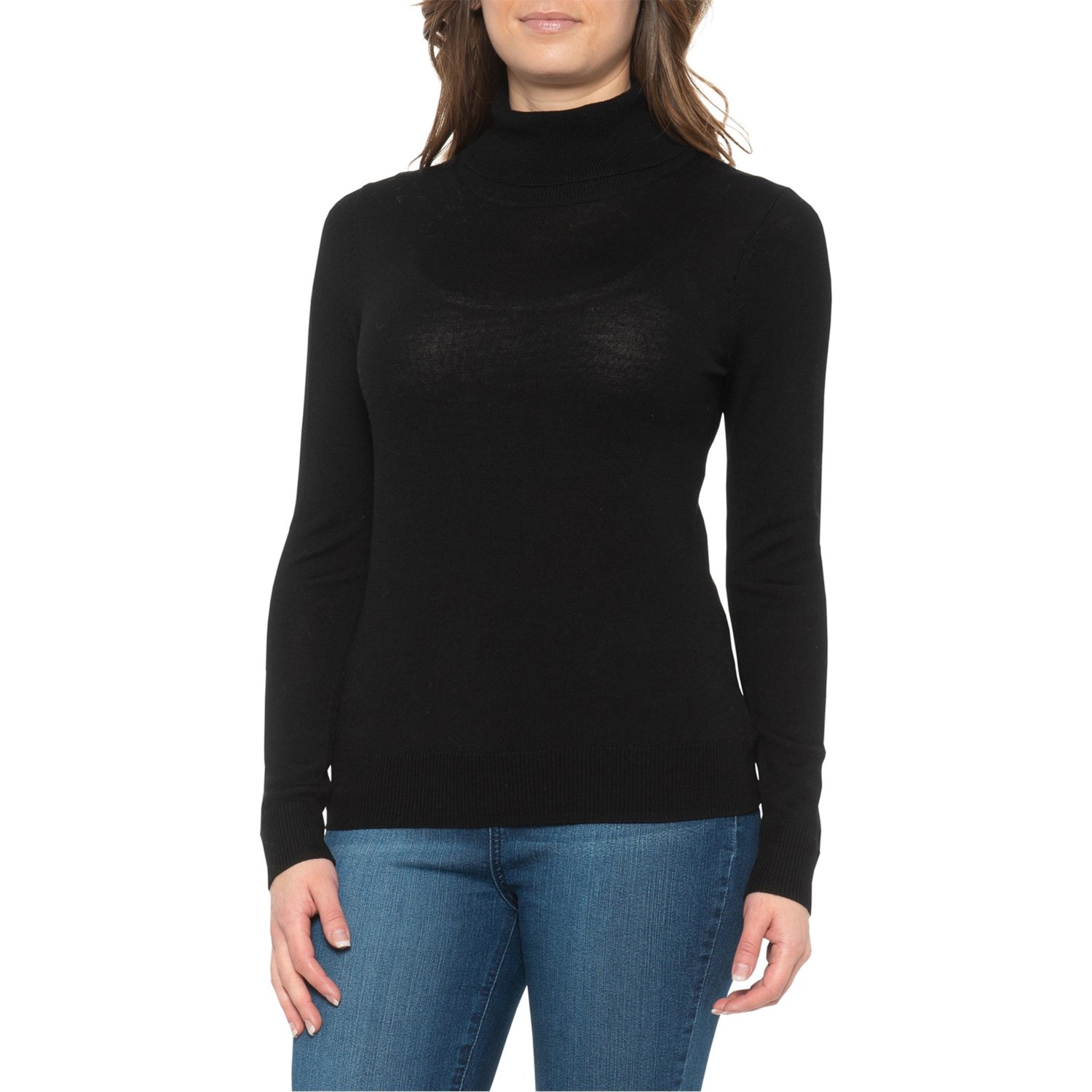 black merino wool sweater womens