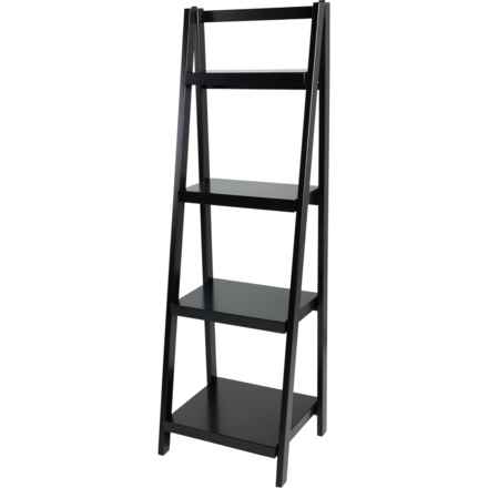 Tahari 4-Tier Ladder Shelf - 17x15x54” in Black