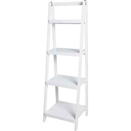 Tahari 4-Tier Ladder Shelf - 17x15x54” in White