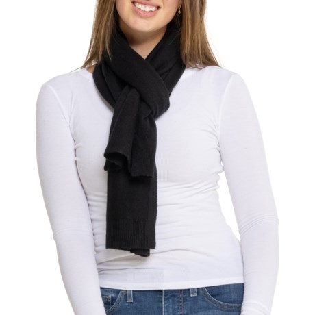 Tahari Basic Jersey Scarf - Cashmere in Black