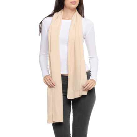 Tahari Basic Jersey Scarf - Cashmere in Marzipan