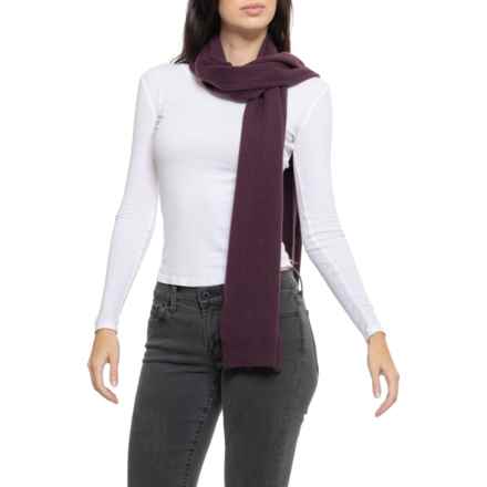 Tahari Basic Jersey Scarf - Cashmere in Merlot