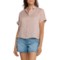 Tahari Dolman Camp Shirt - Short Sleeve in Rose Dust