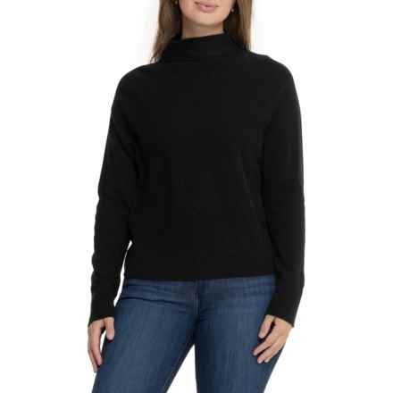 Tahari Funnel Neck Sweater - Cashmere in Black