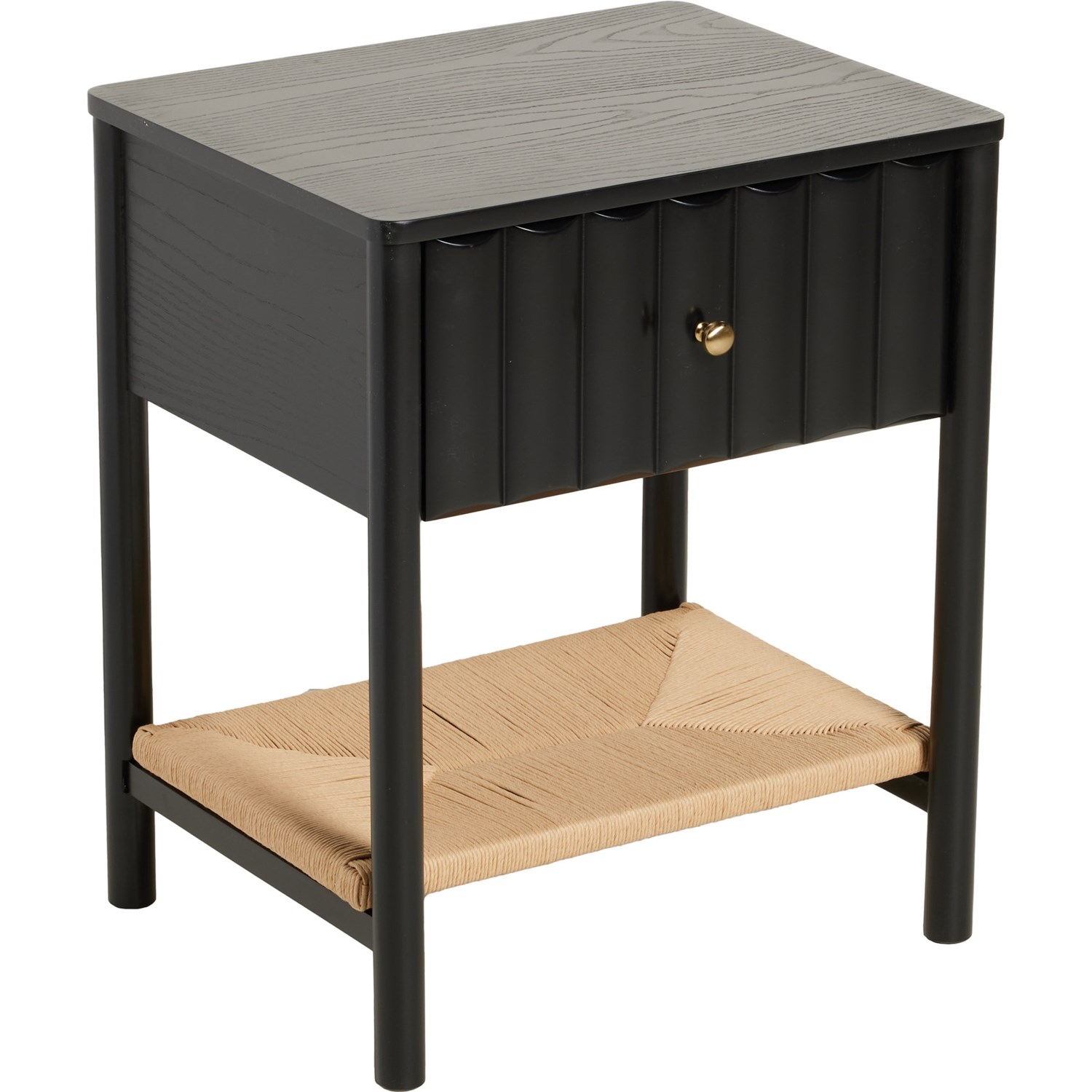 【ARI9/1】draw drawers ネイビー キャミソール　セット Jaqualine+1-Drawer+Nightstand+