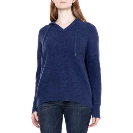 Tahari Overwash Hooded Sweater - Cashmere in Twilight