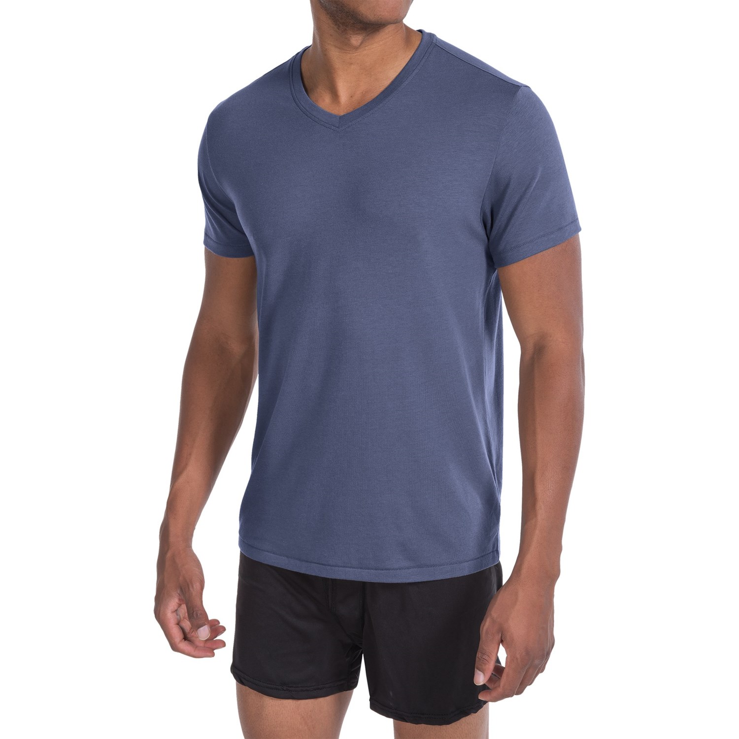 Tahari Pima Cotton Blend Jersey T-Shirt – V-Neck, Short Sleeve (For Men)