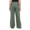 346AK_2 Tahari Solid Fly-Front Belted Pants - Linen (For Women)