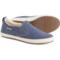 Taos Footwear Dandy Sneakers - Slip-Ons (For Women) in Blue Wash Canvas