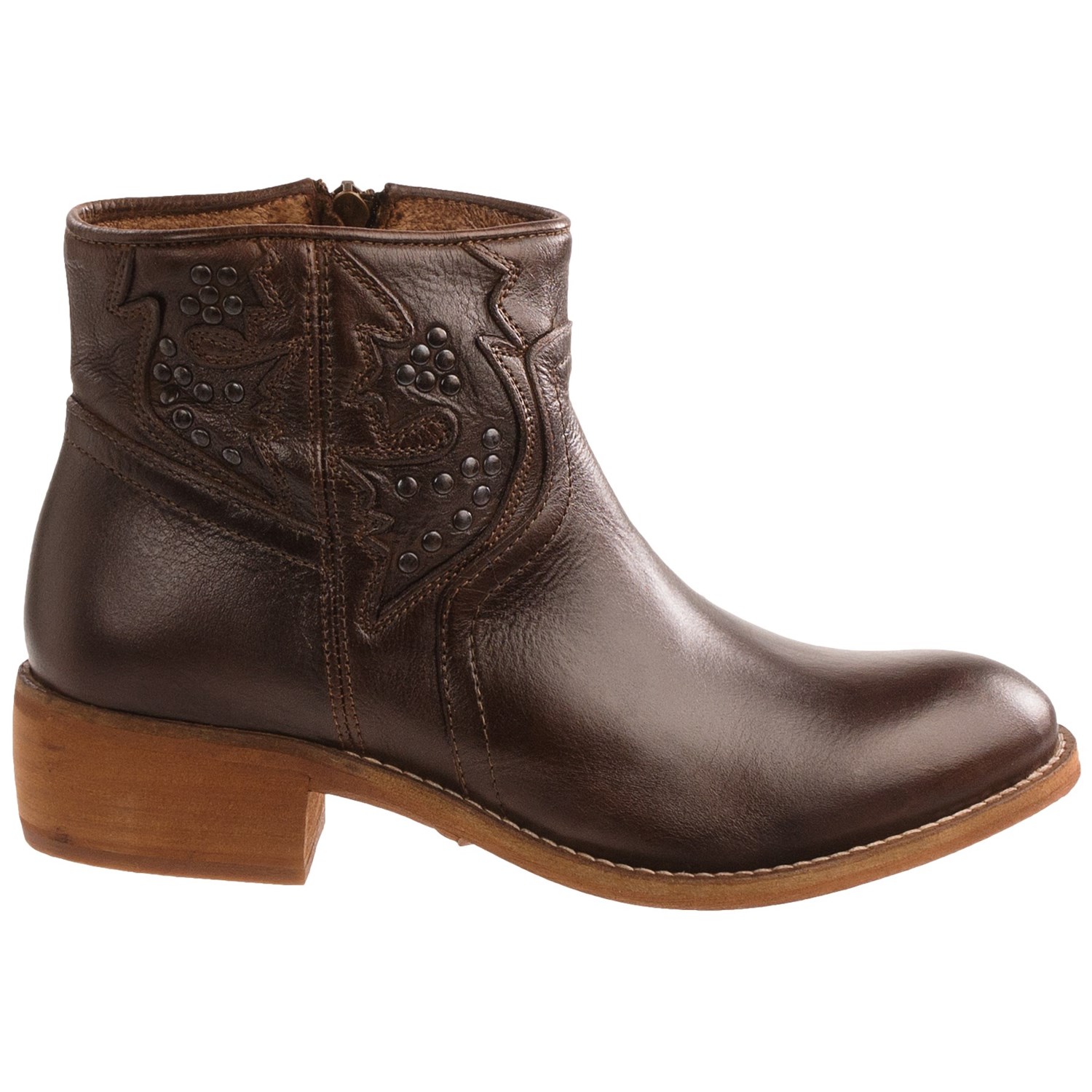 9004Y_4 Taos Footwear Dove Ankle Boots - Leather, Side Zip (For Women)