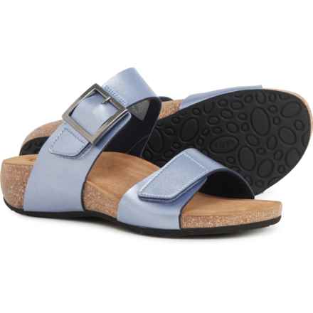 Taos Footwear Made in Spain My Dear Double-Strap Sandals (For Women) in Blue Metallic