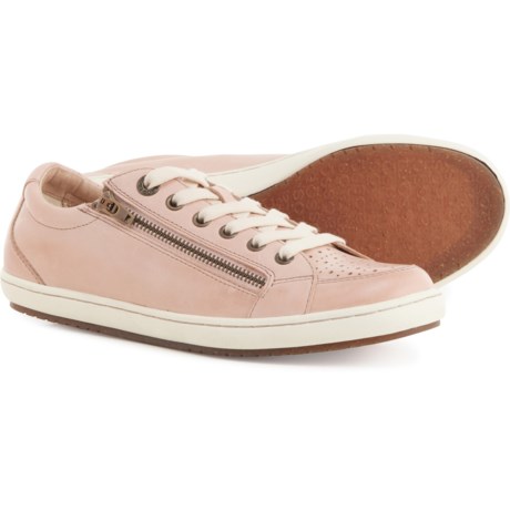 Taos Footwear Zipster Sneakers - Leather (For Women) in Shell Pink
