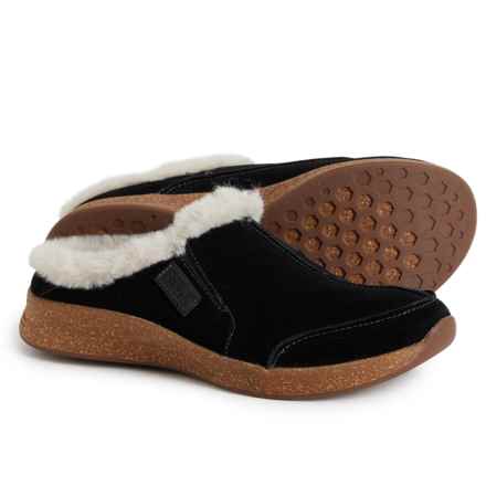 TAOS Future Shearling Clogs - Suede (For Women) in Black Suede