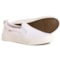 TAOS Rubber Soul Slip-On Canvas Sneakers (For Women) in White