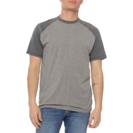 TASC Carrollton Color-Block T-Shirt - Short Sleeve in Heather Gray Tonal