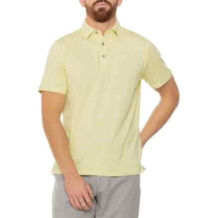 TASC Everywear Polo Shirt - Organic Cotton, Short Sleeve in Limelight Heather