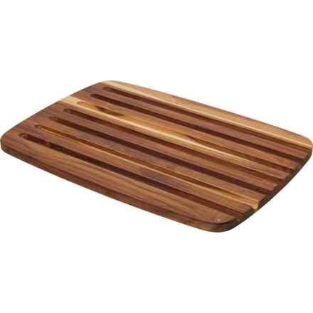 Teakhaus Rectangle Bread Cutting Board - 16x11” in Natural