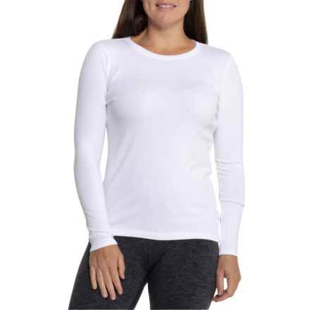 Telluride Clothing Company 1x1 PCMS Rib Shirt - Long Sleeve in Brilliant White