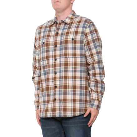 Telluride Clothing Company Bavarian Plaid Flannel Shacket in Oyster Combo