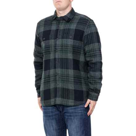 Telluride Clothing Company Cart Plaid Heavyweight Flannel Shacket - Sherpa Lined in Forest Combo