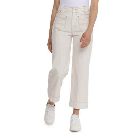 Telluride Clothing Company Collette Cropped Pants in Bone