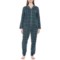 Telluride Clothing Company Cotton Flannel Pajamas - Long Sleeve in North Pole Plaid