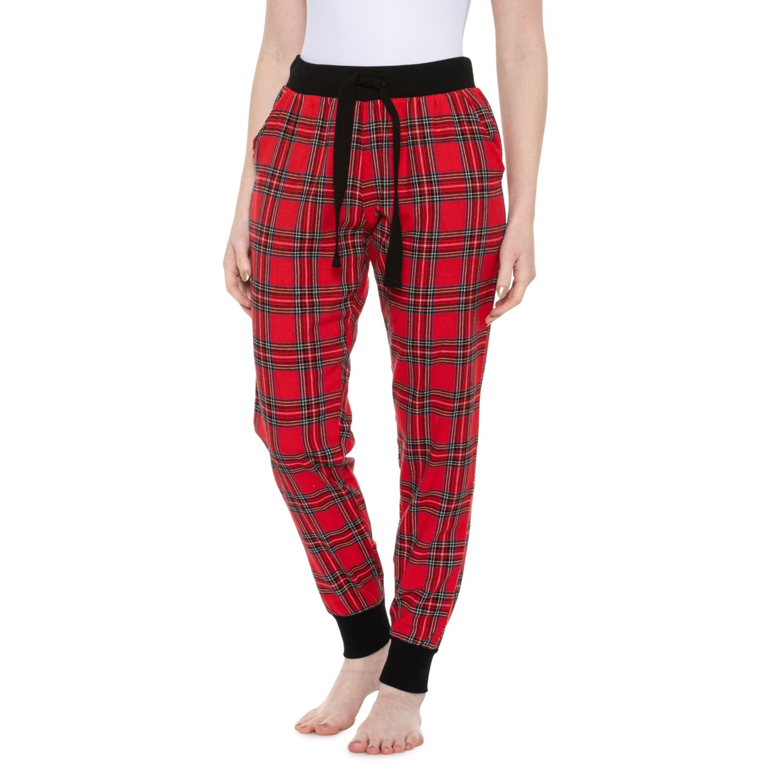 Red flannel online joggers