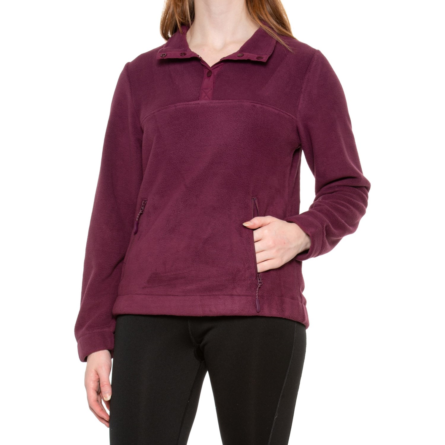 Telluride Clothing Company Heavy Microfleece Shirt - Snap Neck, Long ...