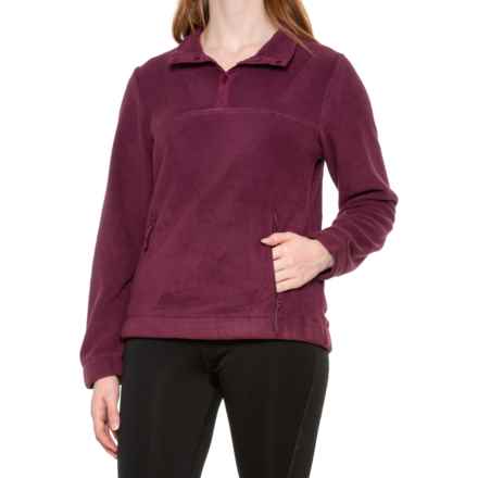 Telluride Clothing Company Heavy Microfleece Shirt - Snap Neck, Long Sleeve in Grape Wine