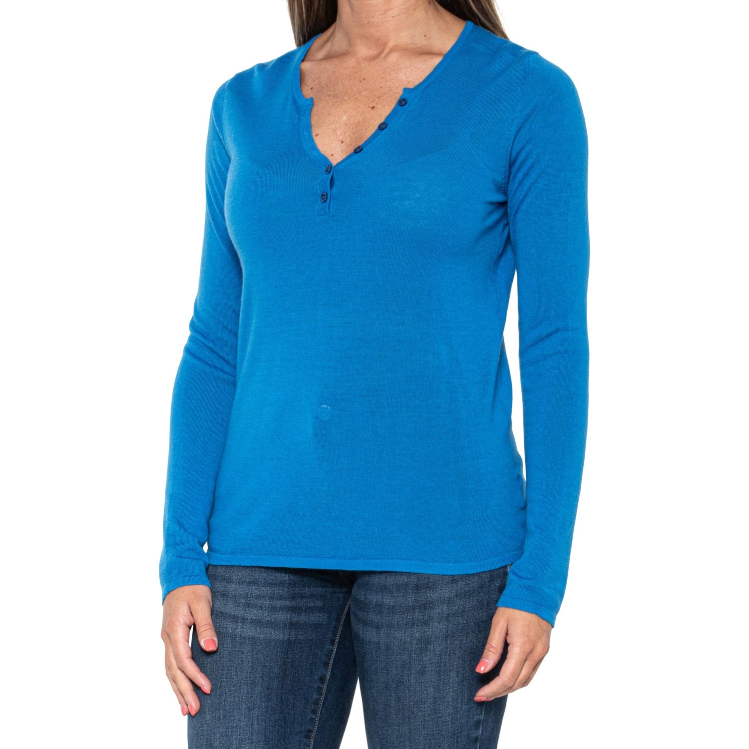 Telluride Clothing Company Henley Shirt Merino Wool, Long Sleeve