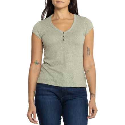 Telluride Clothing Company Henley T-Shirt - Short Sleeve in Oil Green