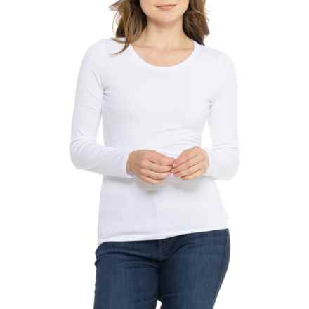 Telluride Clothing Company Jersey Crew Shirt - Long Sleeve in Brilliant White