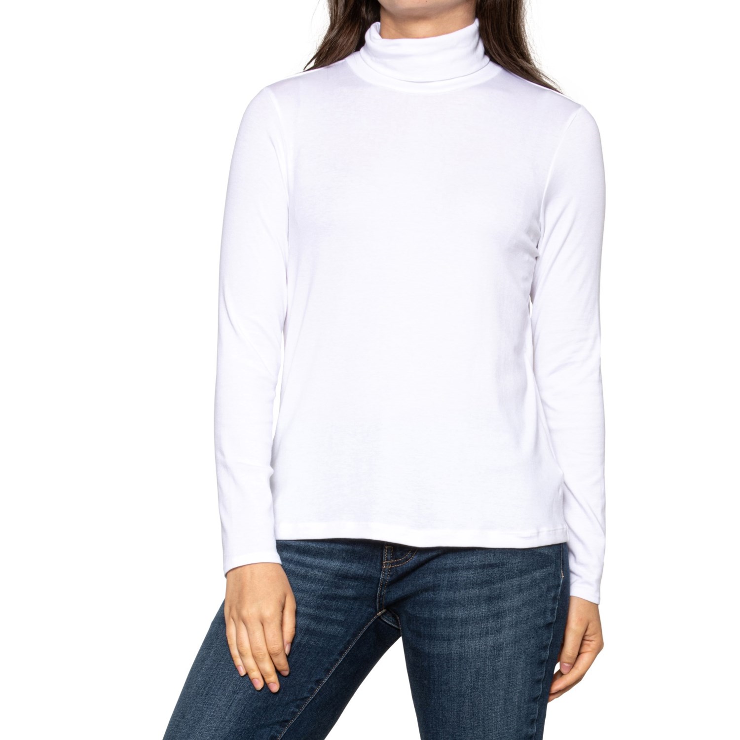 Telluride Clothing Company Pima Cotton and Modal Turtleneck - Long ...