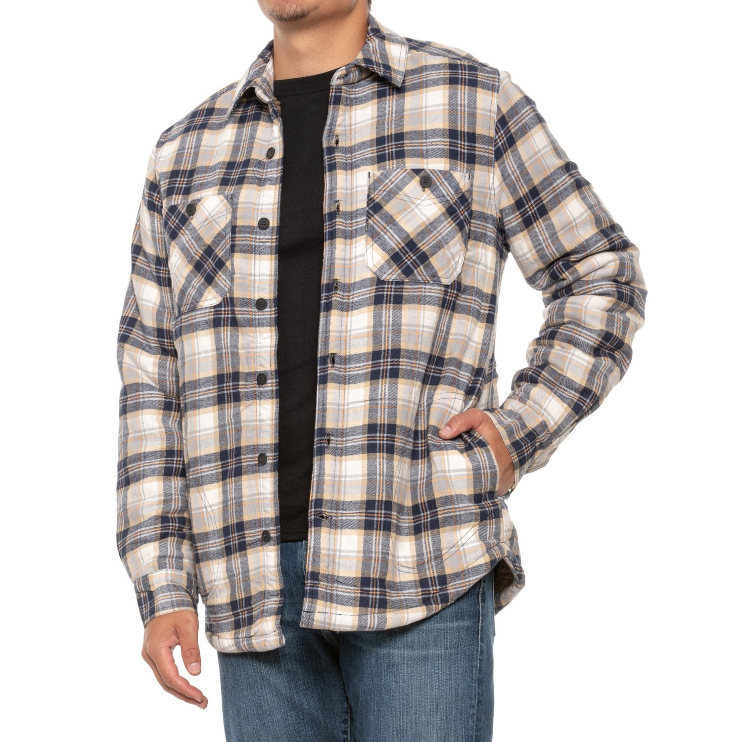 Telluride Flannel Sherpa-Lined Shirt Jacket (For Men) - Save 37%