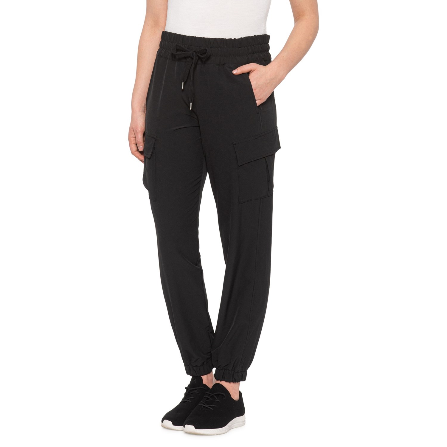 black cargo joggers womens