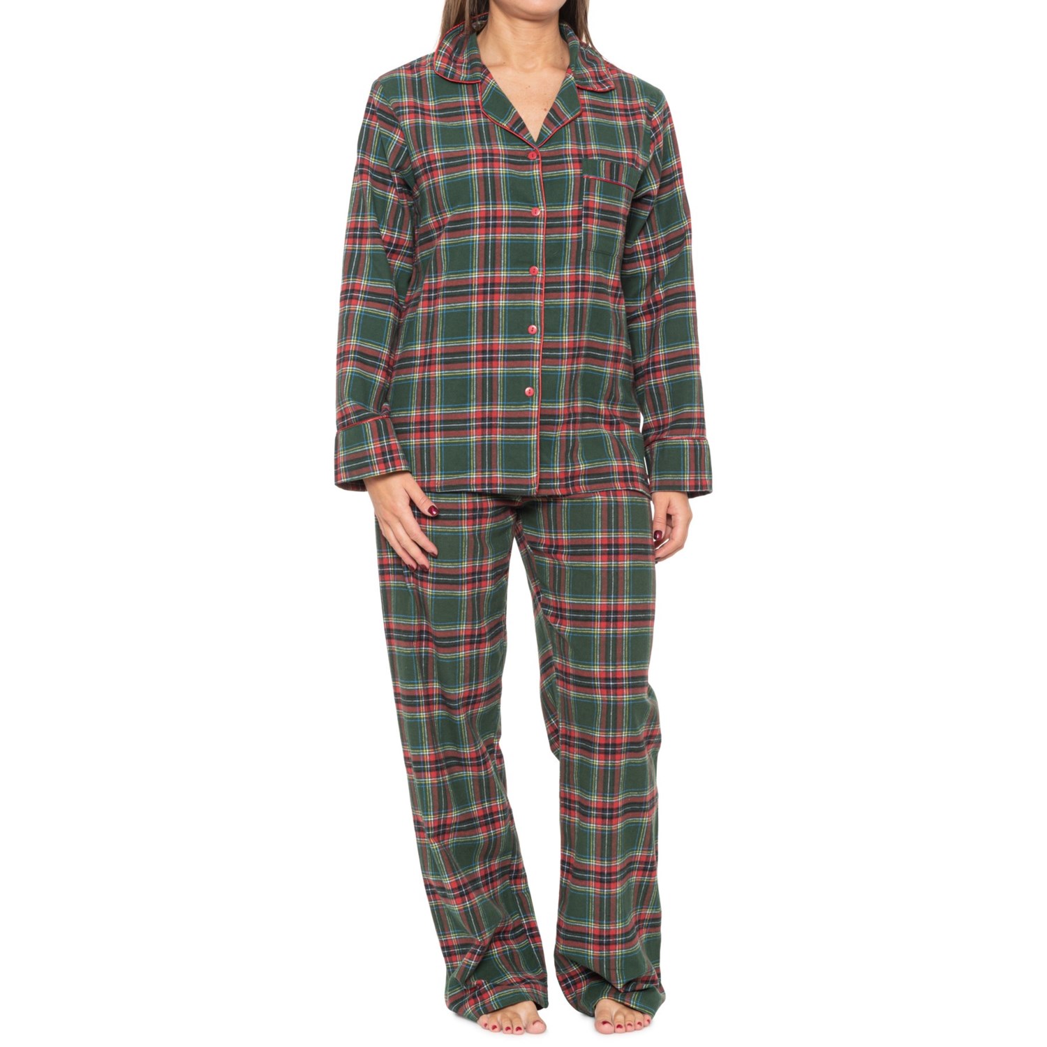 Telluride YarnDyed Flannel Notch Collar Pajamas (For Women) Save 44
