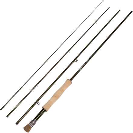 Temple Fork Outfitters Axiom 2 Saltwater Fly Rod with Case - 6wt, 9’, 4-Piece in Multi