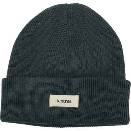 tentree Alden Beanie in Forest River Green