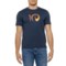 tentree Artist Series Logo T-Shirt - Short Sleeve in Dress Blue/Sequoia