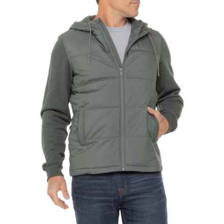 tentree Cloud Shell Hybrid Hooded Jacket - Insulated in Urban Green