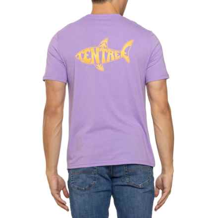 tentree TreeBlend Shark T-Shirt - Short Sleeve in Viola Purple/Coral Rose