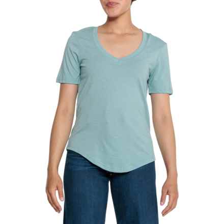 tentree TreeBlend T-Shirt - Short Sleeve in Tourmaline Blue Heather