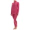 141KT_2 Terramar ClimaSense® Tri-Color Base Layer Top - UPF 50+, Zip Neck, Long Sleeve (For Women)