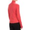 3648K_2 Terramar Grid Fleece Base Layer Top - Zip Neck, Long Sleeve (For Women)