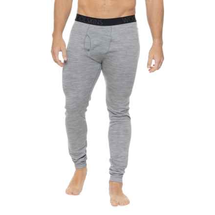 Terramar Woolskins Base Layer Pants - UPF 50, Merino Wool in Light Grey Heather