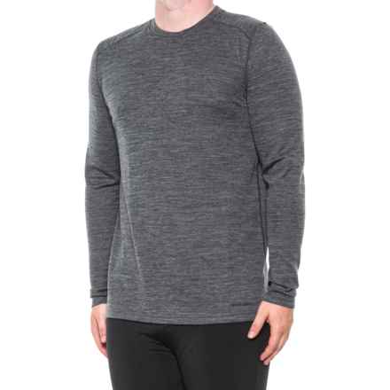 Terramar Woolskins Base Layer Top - UPF 50, Merino Wool, Long Sleeve in Charcoal Heather