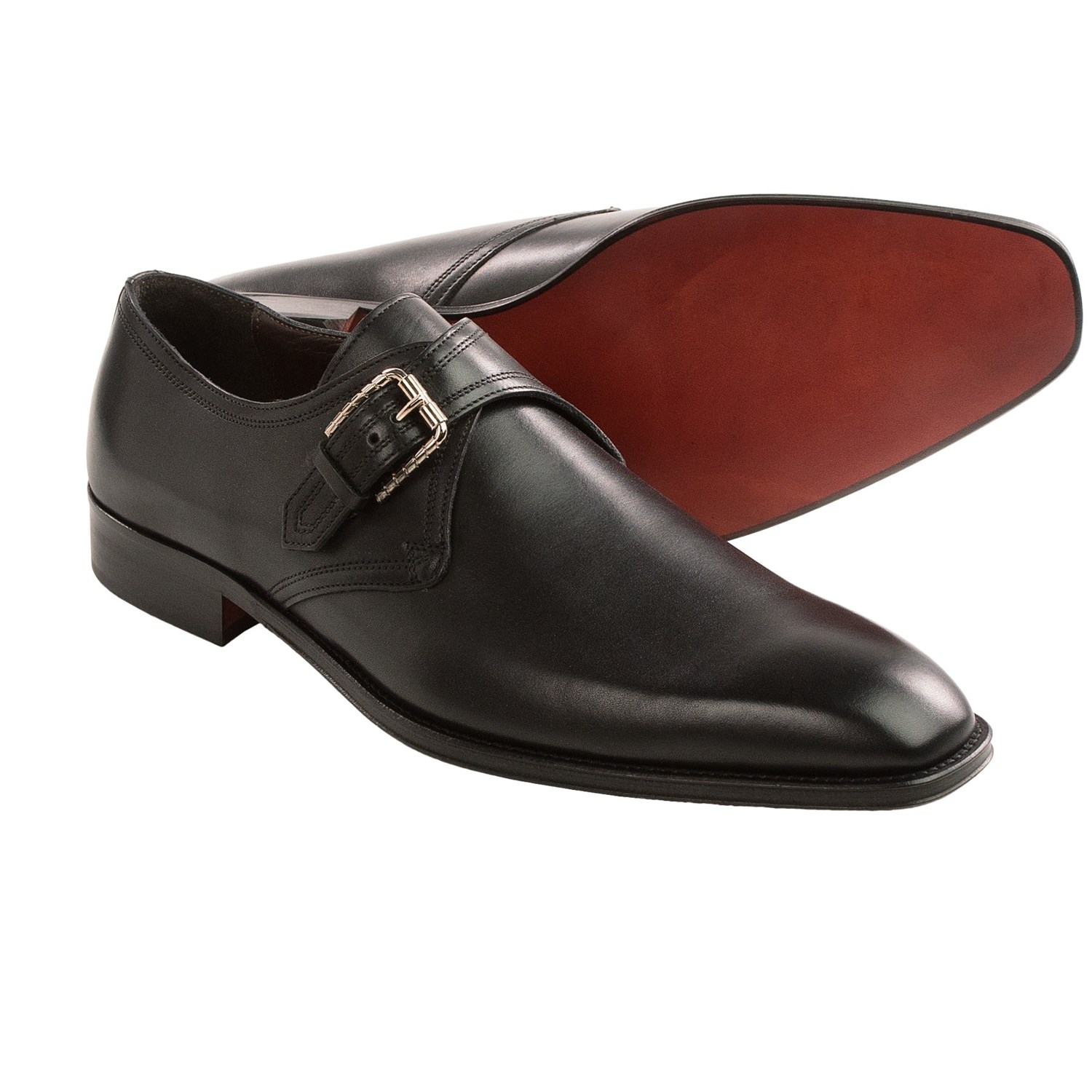 testoni BASIC Leather Monk Strap Shoes (For Men) - Save 61%