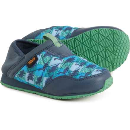 Teva Boys ReEMBER Dinoster Shoes - Slip-Ons in Blue Dino